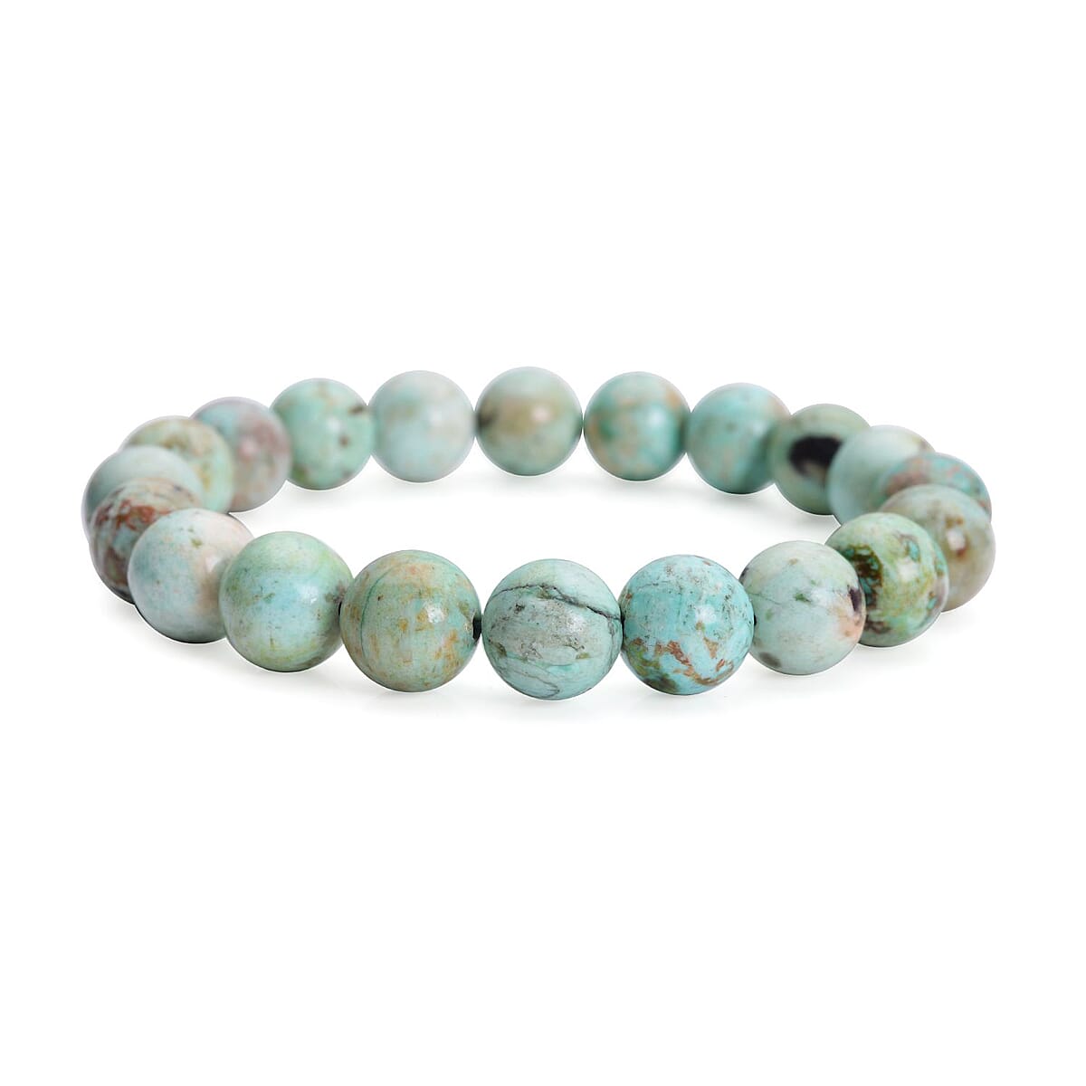 Peru Turquoise Beaded Stretch Bracelet 115.00 ctw image number 0