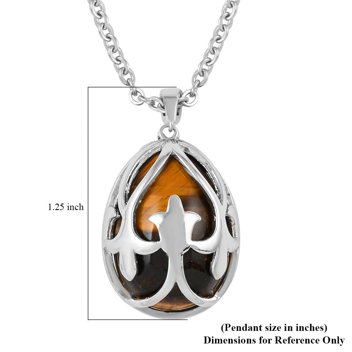 Galilea Rose Quartz Pendant Necklace 18-20 Inches in Silvertone and Stainless Steel 20.00 ctw image number 5