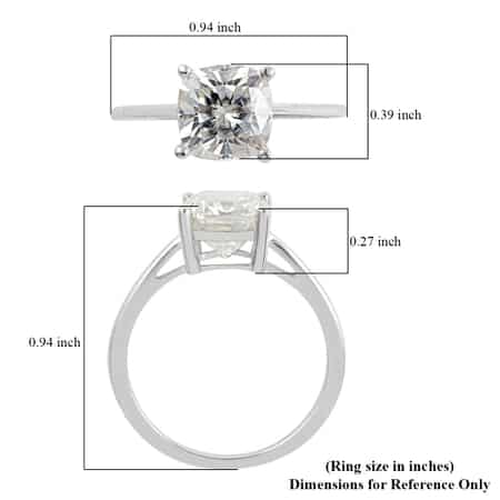 LUXORO 10K Rose Gold Moissanite Solitaire Ring with Teddy Bear Packaging 2.45 ctw image number 6