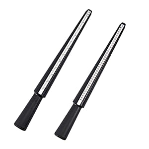 9 Piece Set - Ring Stick, Ring, Lock, Extend Chain, Lobster Clasp, Ear Nut, Clear Cloth in Stainless Steel