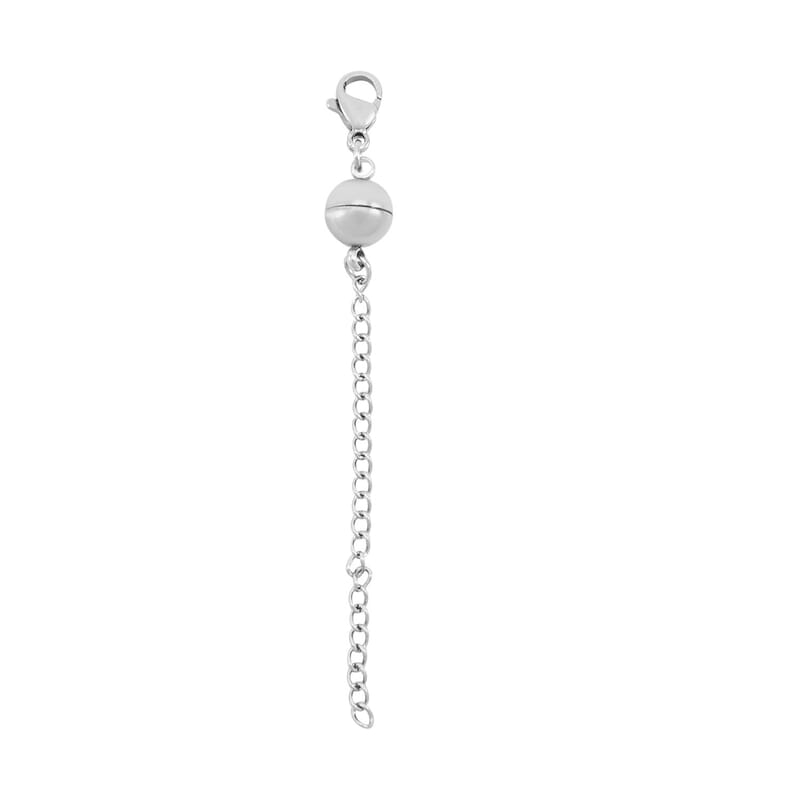 9 Piece Set - Ring Stick, Ring, Lock, Extend Chain, Lobster Clasp, Ear Nut, Clear Cloth in Stainless Steel