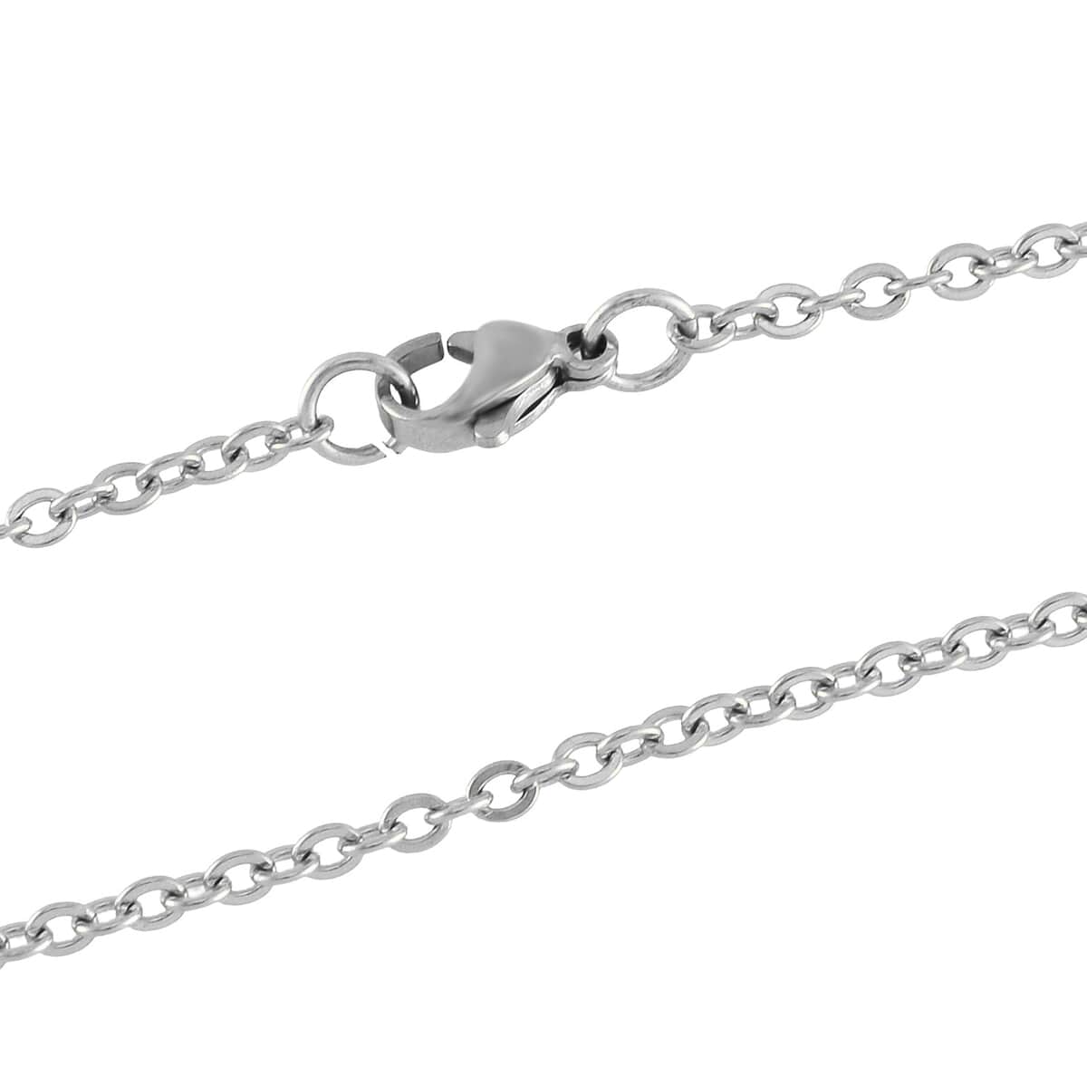 Texture Dog Tag Men's Bracelet (8in) and Pendant Necklace 24 Inches in Stainless Steel image number 4