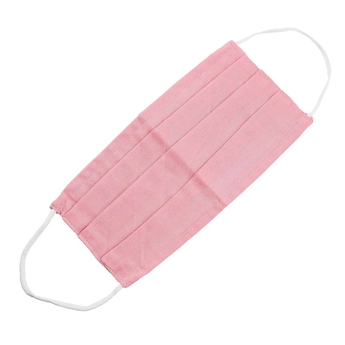 Magenta Pink 100% Cotton Double Layer Face Mask and Knitted Bow As Extender (6x2) image number 5