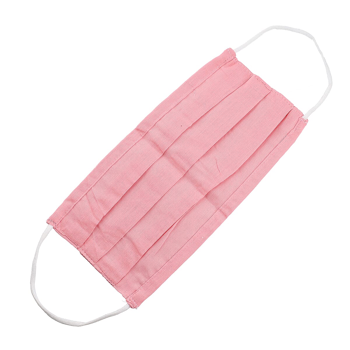 Magenta Pink 100% Cotton Double Layer Face Mask and Knitted Bow As Extender (6x2) image number 6