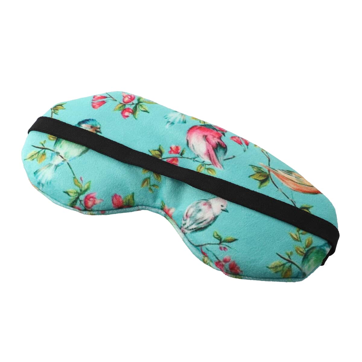 Multi Color Printed Cotton, Shungite Weighted Reusable Eye Mask (L8xW3) with Shungite Gel Sleeve and Adjustable Strap image number 3