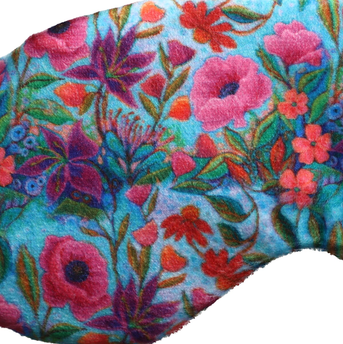 Multi Color Printed Cotton, Shungite Weighted Reusable Eye Mask with Shungite Gel Sleeve and Adjustable Strap image number 6