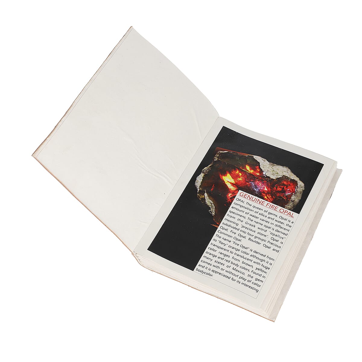 Hand Embossed Owl Genuine Leather Diary with Handmade Papers & Fire Opal filled Ball Pen with Extra Refill , Stationery Set , Unique Corporate Gifts , Personalized Stationery Sets , Gift Item image number 4