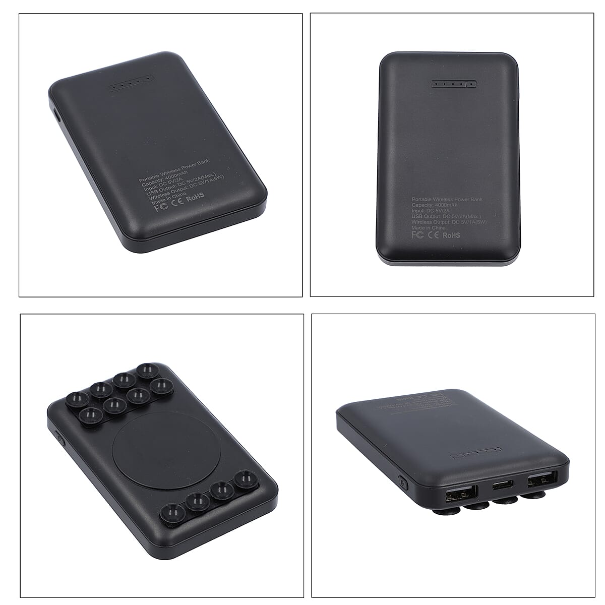 Brown Tribal Pattern Faux Leather RFID Crossbody Bag with Touch Screen Window and 4000mAh Wireless Power Bank image number 6