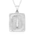 Dog Tag Style I Initial Pendant Necklace 22 Inches in Stainless Steel image number 0