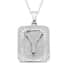 Dog Tag Style Y Initial Pendant Necklace 22 Inches in Stainless Steel image number 0