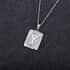 Dog Tag Style Y Initial Pendant Necklace 22 Inches in Stainless Steel image number 1