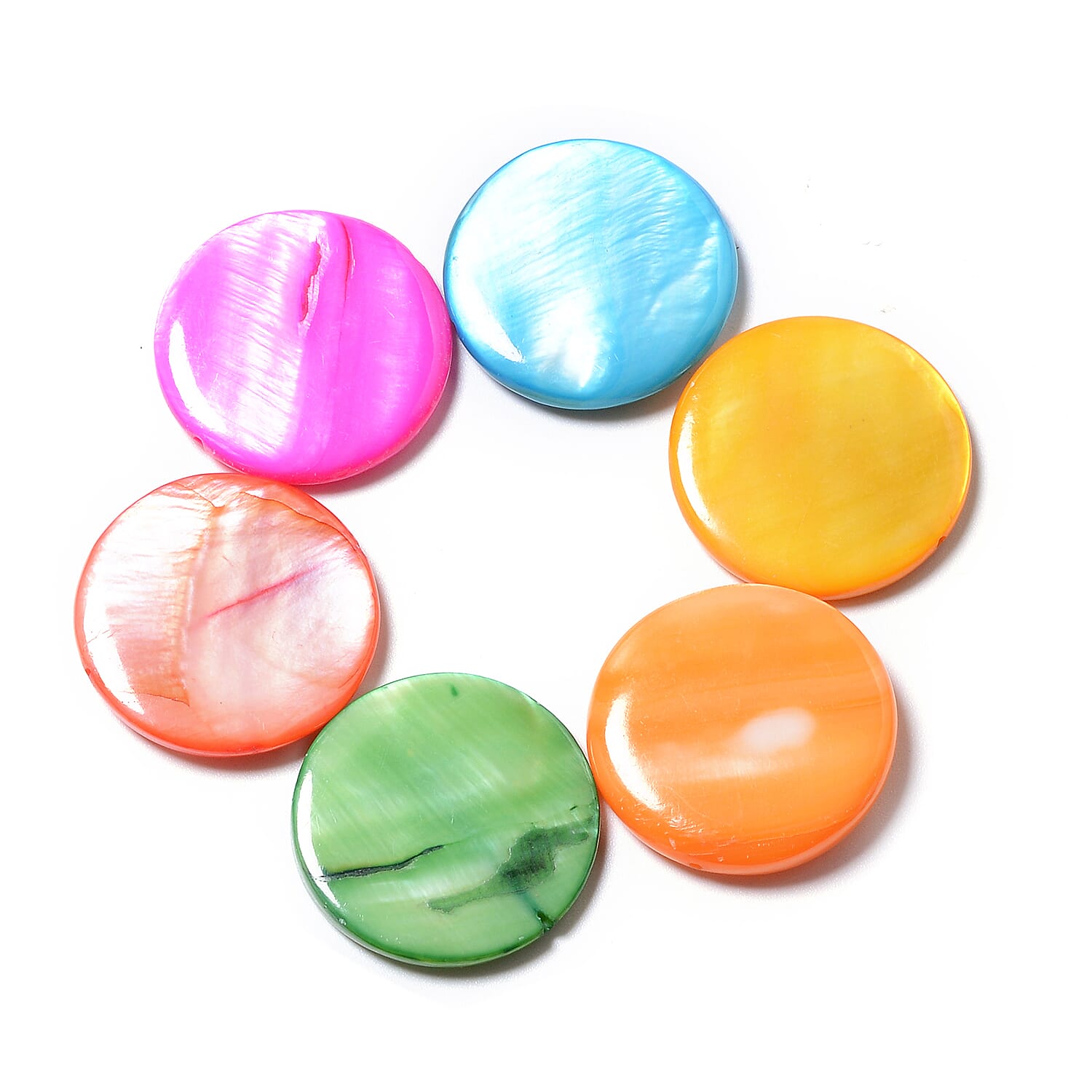 Set of 3 Multi Color Shell Pearl Stretch Bracelet and Fish Hook Earrings and Necklace 18-20 Inches in Stainless Steel