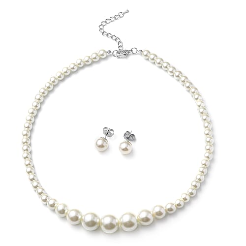 Simulated White Pearl - Product card gallery slide 1 (9431219536127)