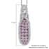 Premium Madagascar Pink Sapphire and Natural White Zircon Infinity Cocktail Pendant Necklace 18 Inches in Platinum Over Sterling Silver 2.50 ctw image number 5