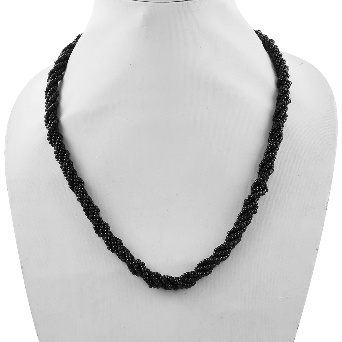 Set of 5 Multi Gemstone Twisted Beaded Necklace 40 Inches image number 6