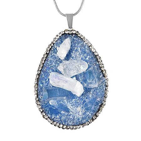 Blue Drusy Quartz - Product card gallery slide 1 (10176506790201)