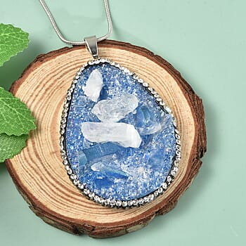 Blue Drusy Quartz - Product card gallery slide 2 (10176506790201)