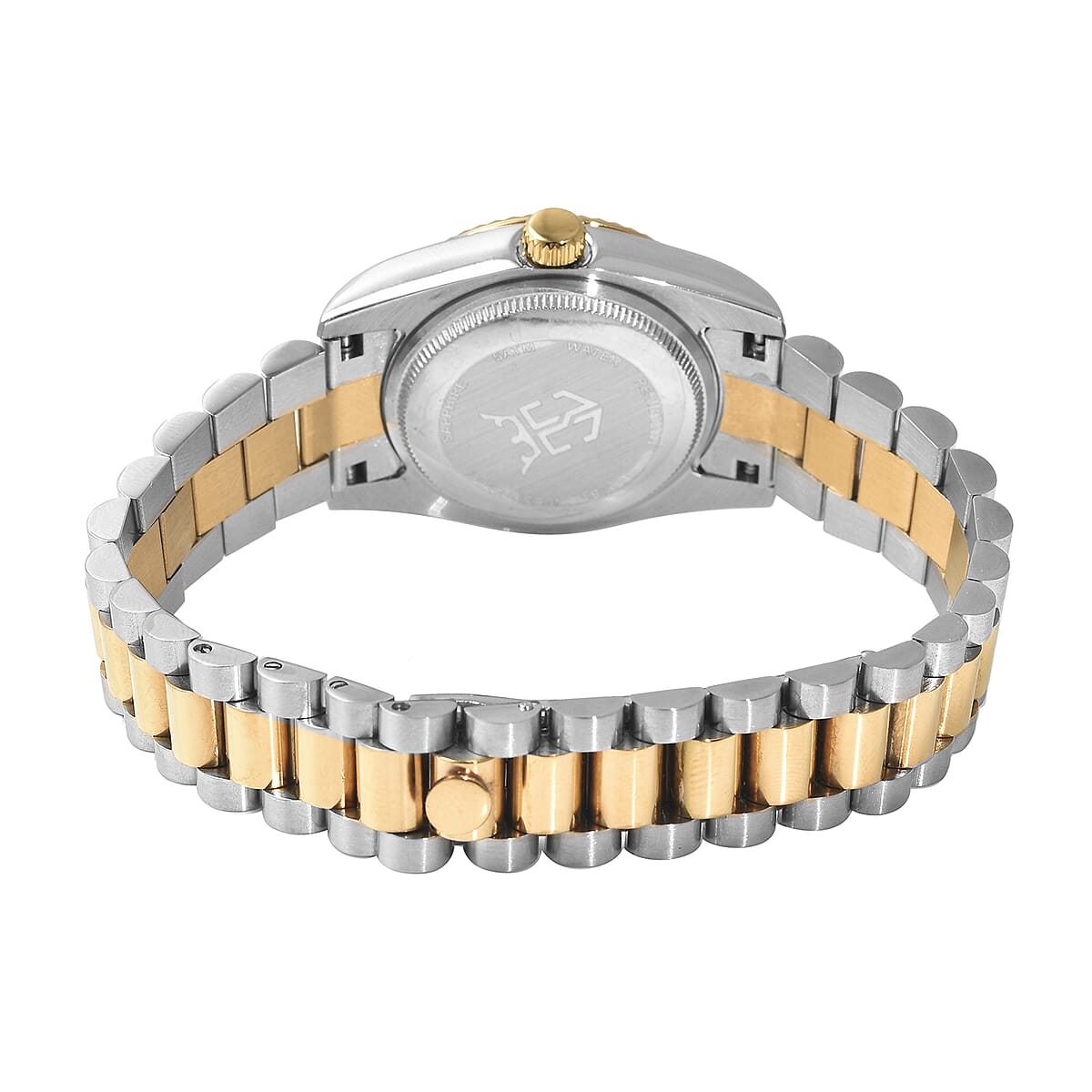 EON 1962 Swiss Movement Made with Zirconia from Swarovski Watch in ION Plated YG & Stainless Steel, Ear Fork and Screwdriver - 41 mm image number 6