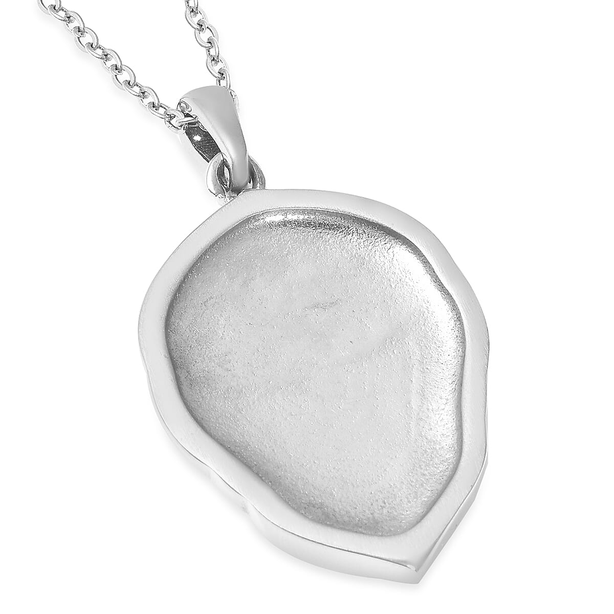 Lapis Lazuli, White and Red Austrian Crystal Pendant Necklace 20 Inches in Stainless Steel 17.25 ctw