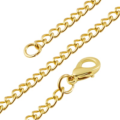 Strada Japanese Movement Border Collie Pocket Watch in Goldtone with Chain (31 Inches)