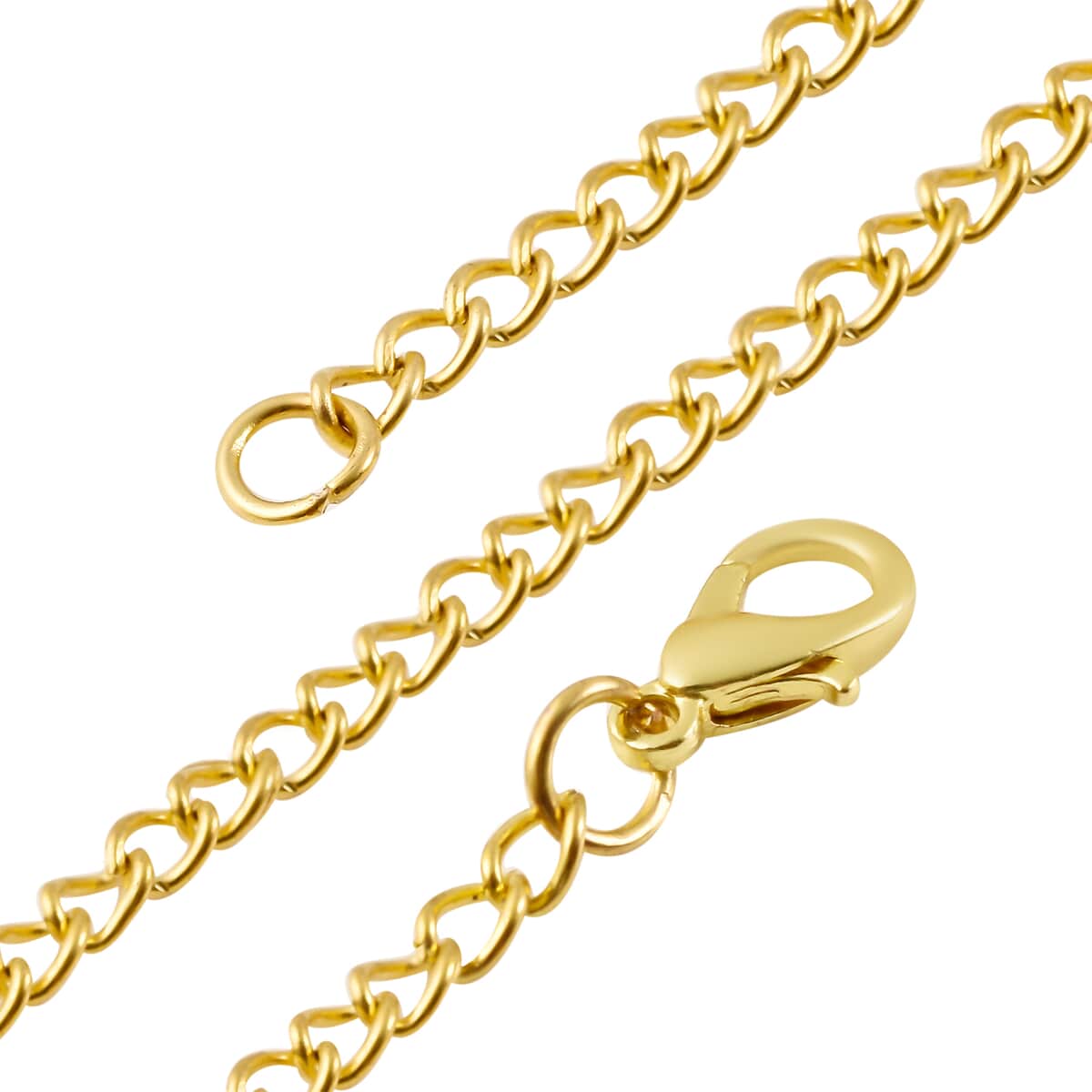 Strada Japanese Movement Border Collie Pocket Watch in Goldtone with Chain (31 Inches) image number 6