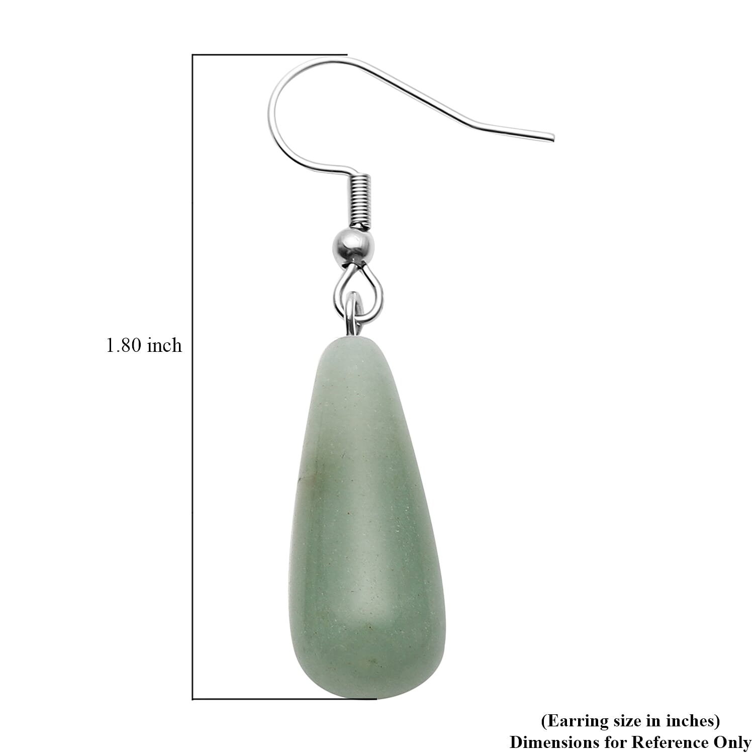 Set of 2 Green Aventurine and Sodalite Earrings in Stainless Steel 32.00 ctw