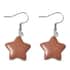 Set of 2 Opalite, Gold Sandstone Star Earrings in Stainless Steel 48.00 ctw image number 3