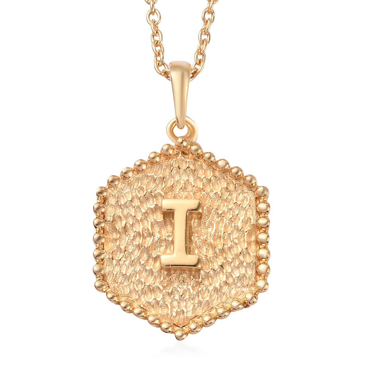 Karis I Pendant Necklace 20 Inches in 18K YG Plated and ION Plated Yellow Gold Stainless Steel image number 0
