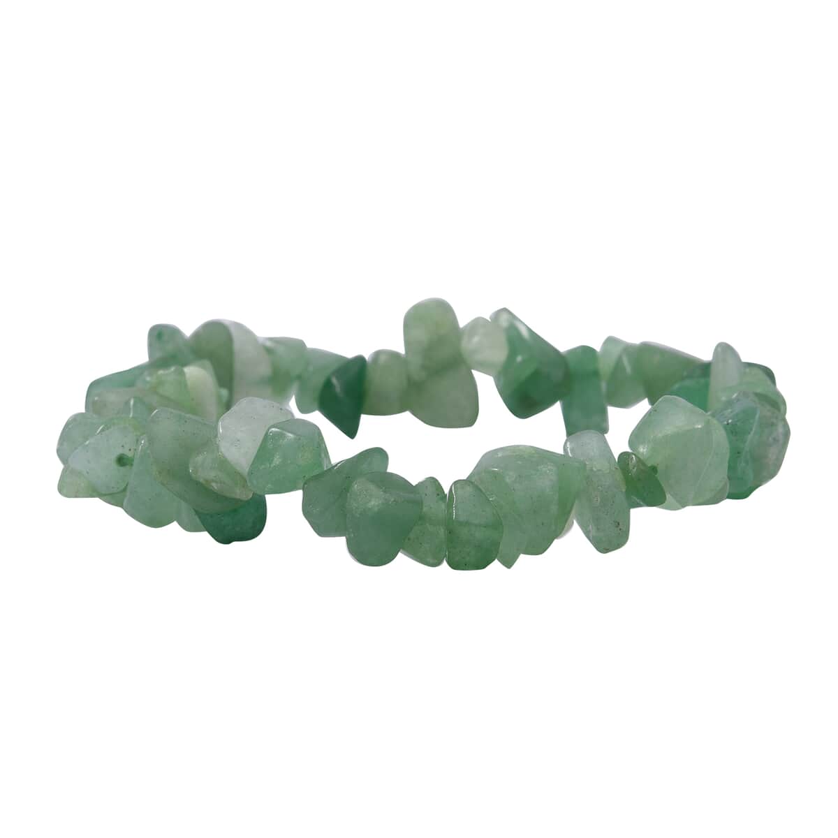 Green Aventurine Beaded Stretch Bracelet Beaded Necklace 18 Inches in Sterling Silver 170.00 ctw image number 2