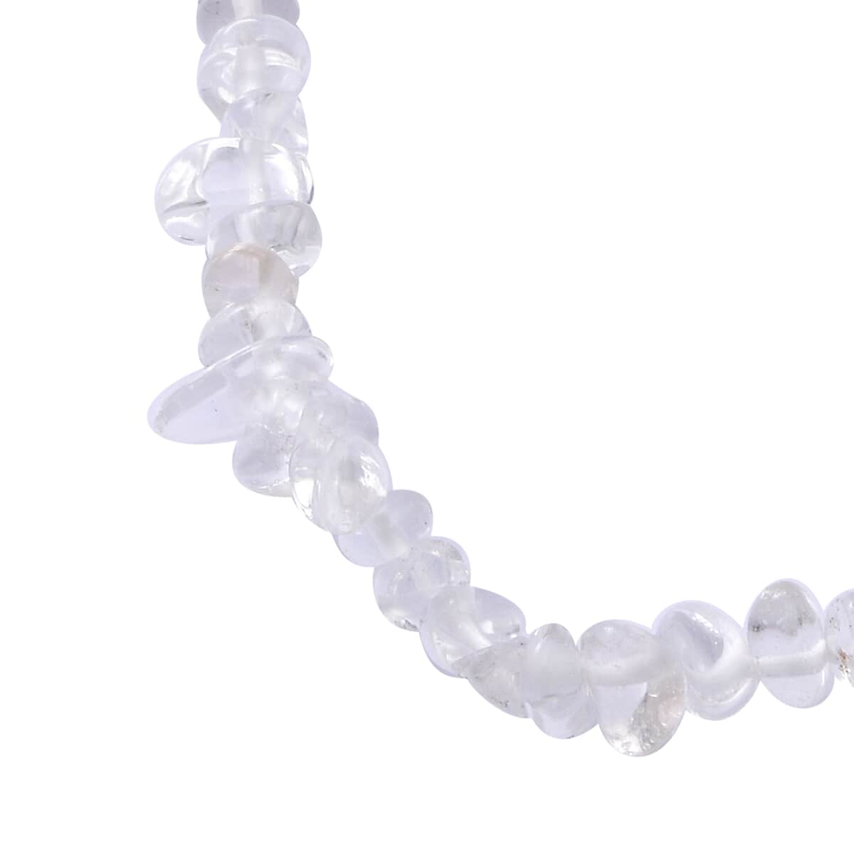 Crystal Quartz Beaded Stretch Bracelet and Beaded Necklace 18 Inches in Sterling Silver 170.00 ctw image number 5