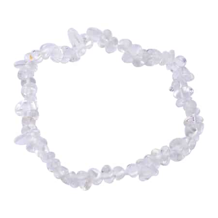 Crystal Quartz Beaded Stretch Bracelet and Beaded Necklace 18 Inches in Sterling Silver 170.00 ctw image number 6