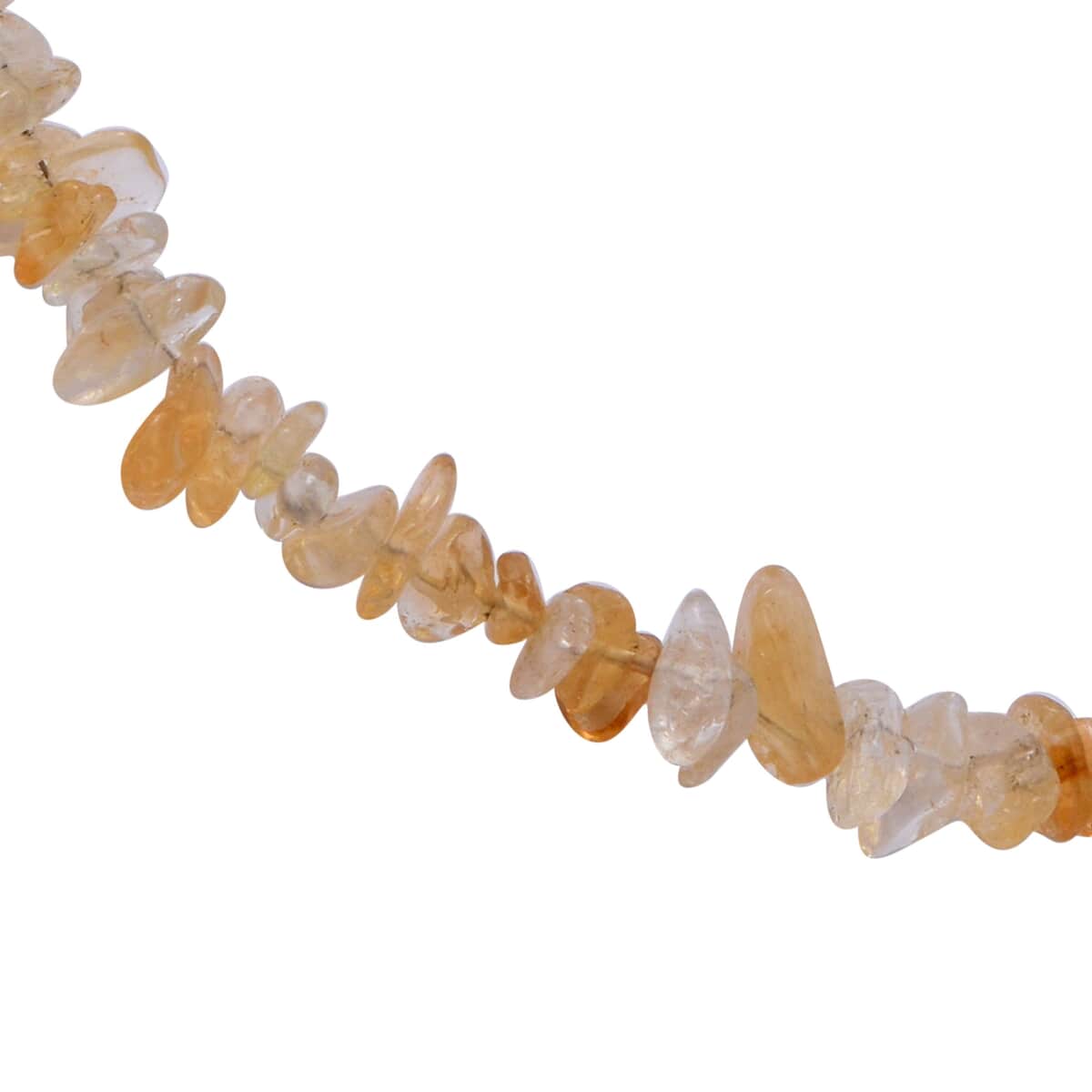 Yellow Quartzite Beaded Stretch Bracelet and Beaded Necklace 18 Inches in Sterling Silver 170.00 ctw image number 2