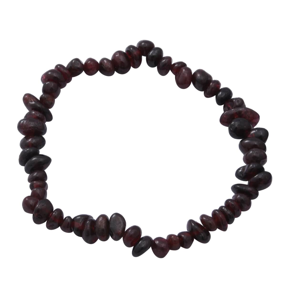 Mozambique Garnet Beaded Stretch Bracelet and Beaded Necklace 18 Inches in Sterling Silver 170.00 ctw image number 4