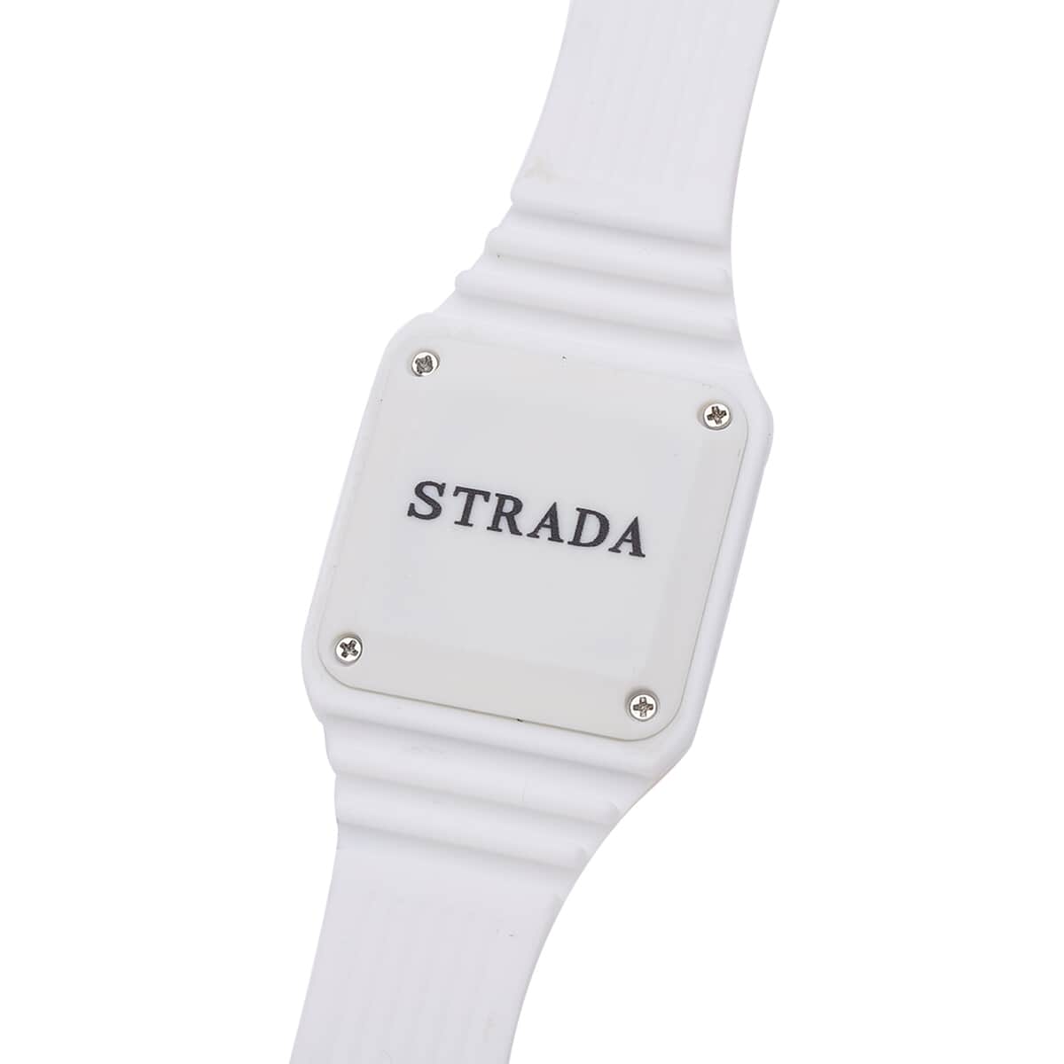 Set of 2 Strada Electronic Movement LED Watch with Rocket and Plane Pattern Silicone Strap image number 4