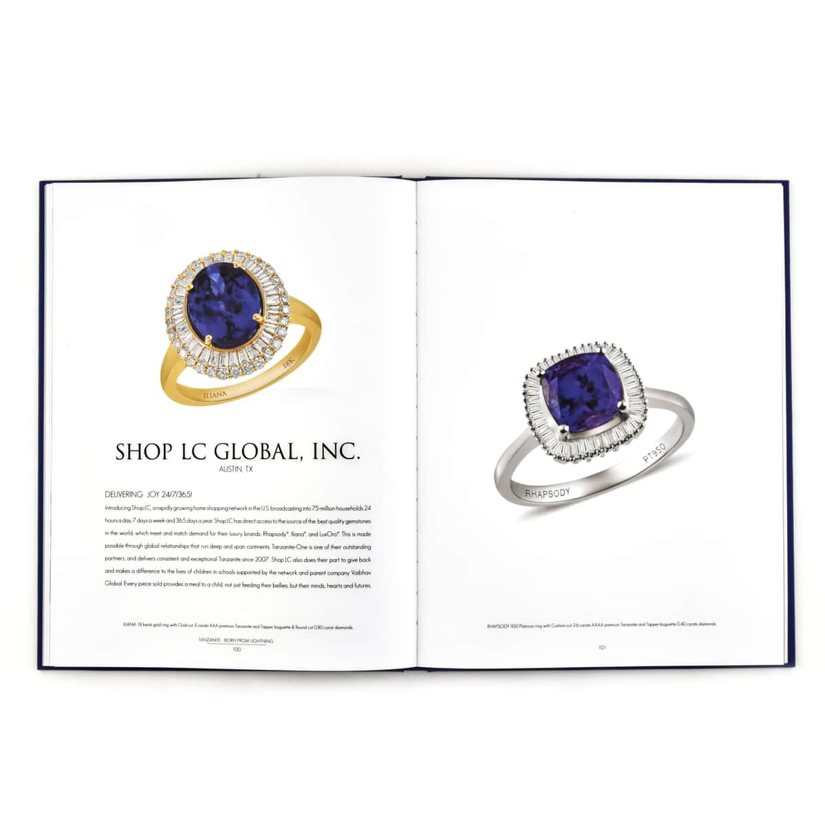 Tanzanite Born From Lightning Book , Gemstone Book , Hidden Gem Books , Book of Crystals and Stones image number 1