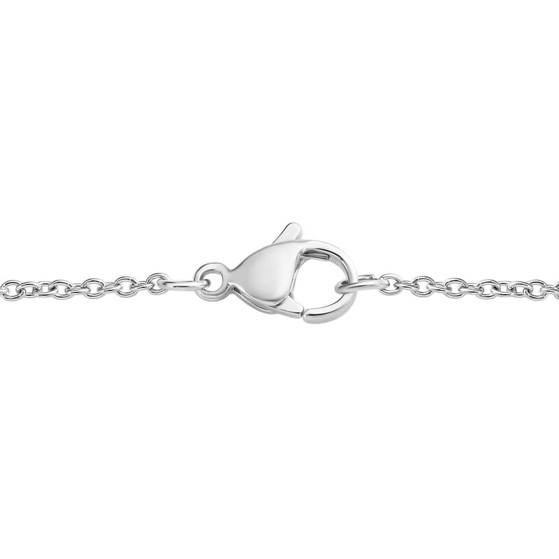 Asscher Cut Niassa Ruby (FF) and White Zircon 7.50 ctw Pendant Necklace in Platinum Over Sterling Silver 18 Inches