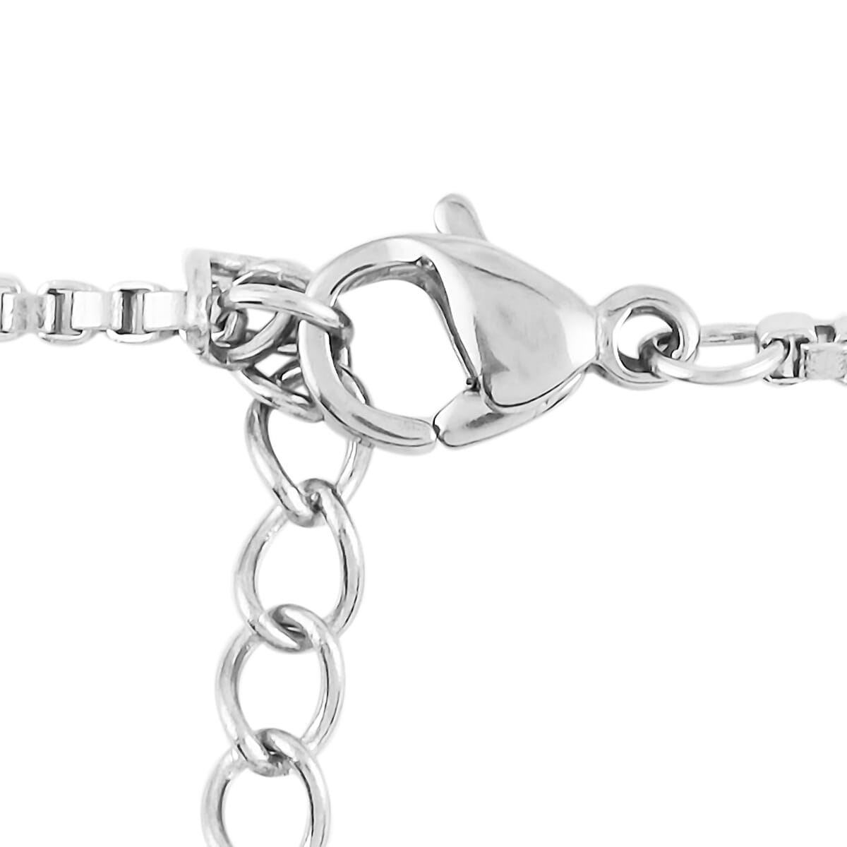 Green Aventurine and Lapis Lazuli Set of 2 Heart Pendant Necklace 18 Inches in Stainless Steel 32.00 ctw image number 5