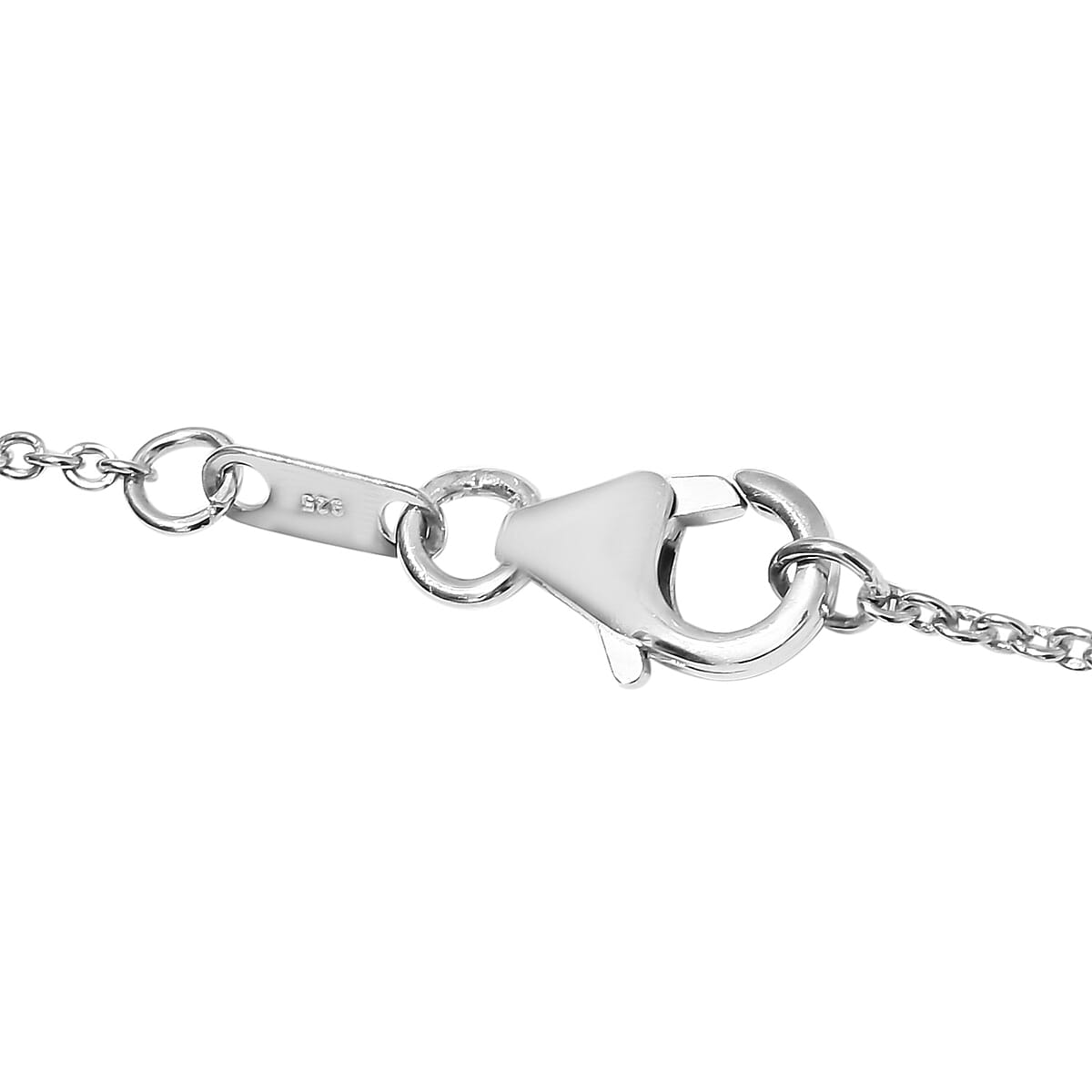 Artisan Crafted Polki Diamond Hamsa Pendant Necklace 20 Inches in Sterling Silver 0.50 ctw image number 4