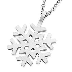Austrian Crystal 0.20 ctw Necklace in Stainless Steel 20 Inches