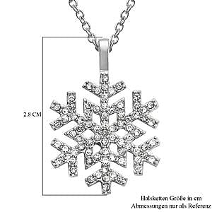 Austrian Crystal 0.20 ctw Necklace in Stainless Steel 20 Inches
