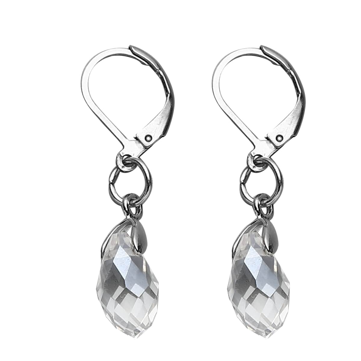 Simulated Mystic Quartz Beaded Bracelet (7-7.5In) and Drop Earrings in Silvertone image number 3