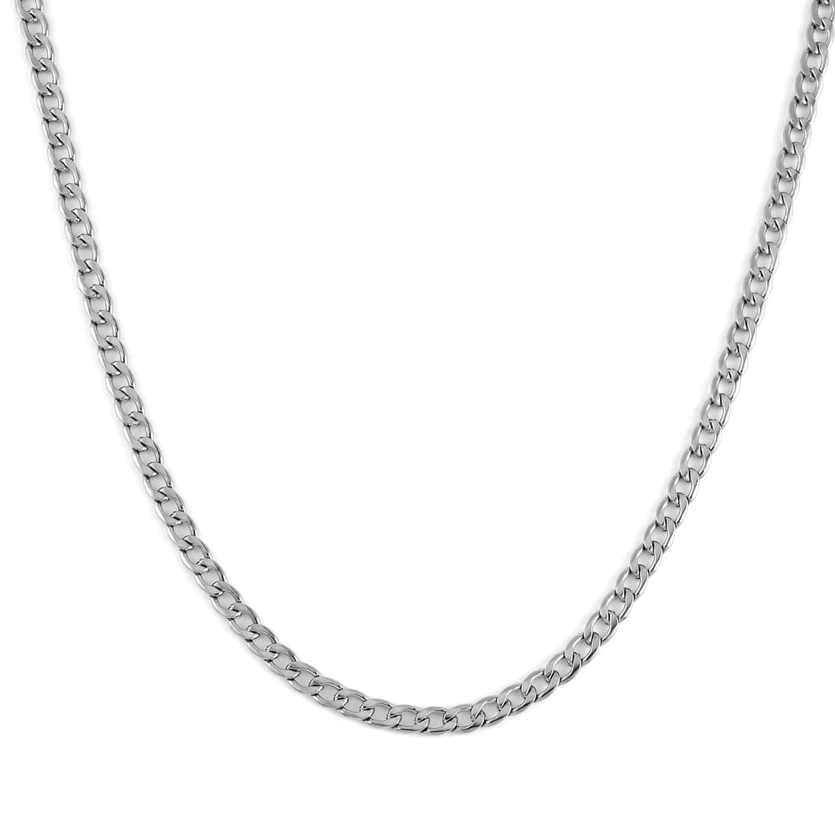 Mother’s Day Gift Ever True Set of 3 Curb Chain Link Necklaces 16, 20, 24 Inches in Stainless Steel with 2 In Extender image number 6