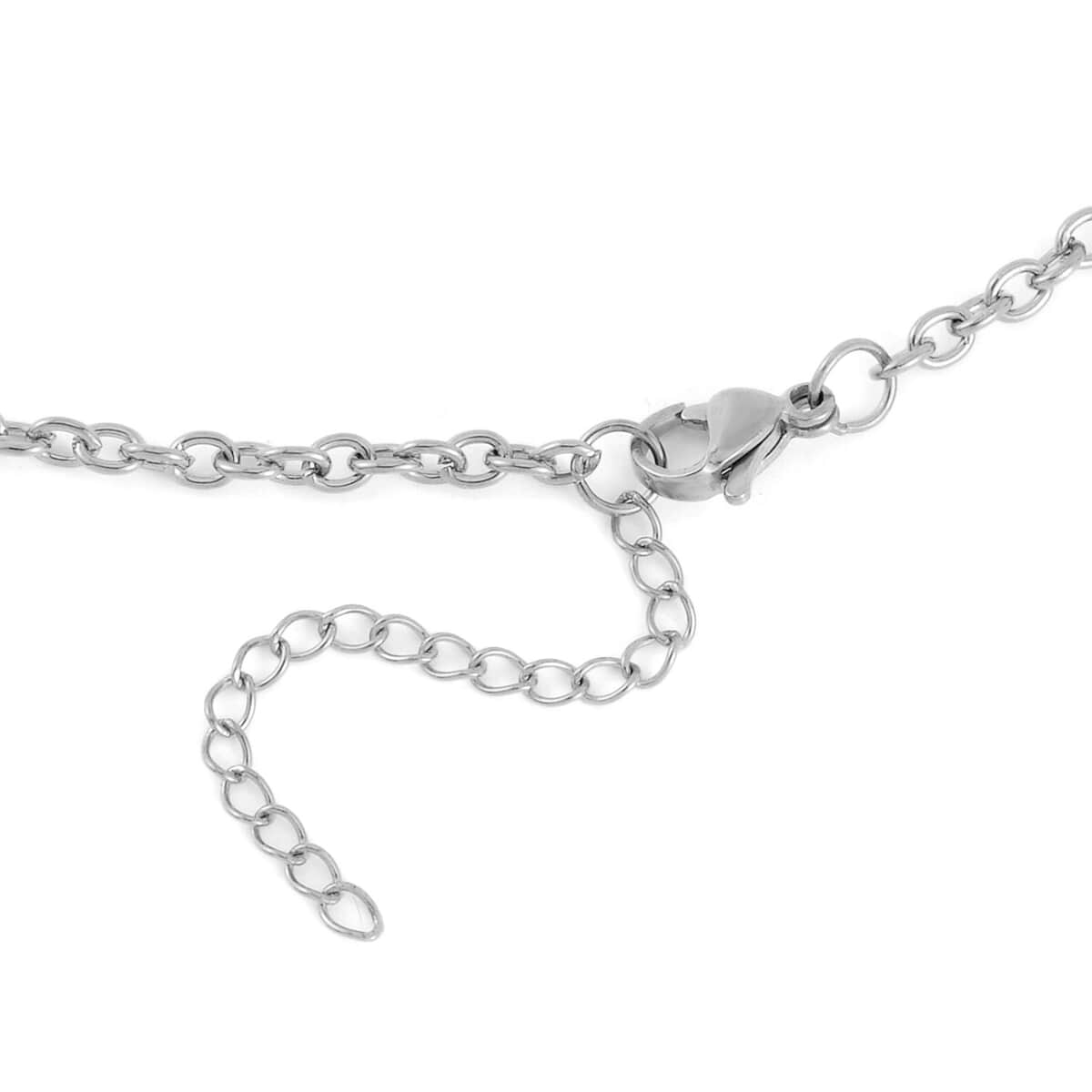Mother’s Day Gift Ever True Set of 3 Rolo Chain Link Necklaces 16, 20, 24 Inches in Stainless Steel with 2 In Extender image number 8