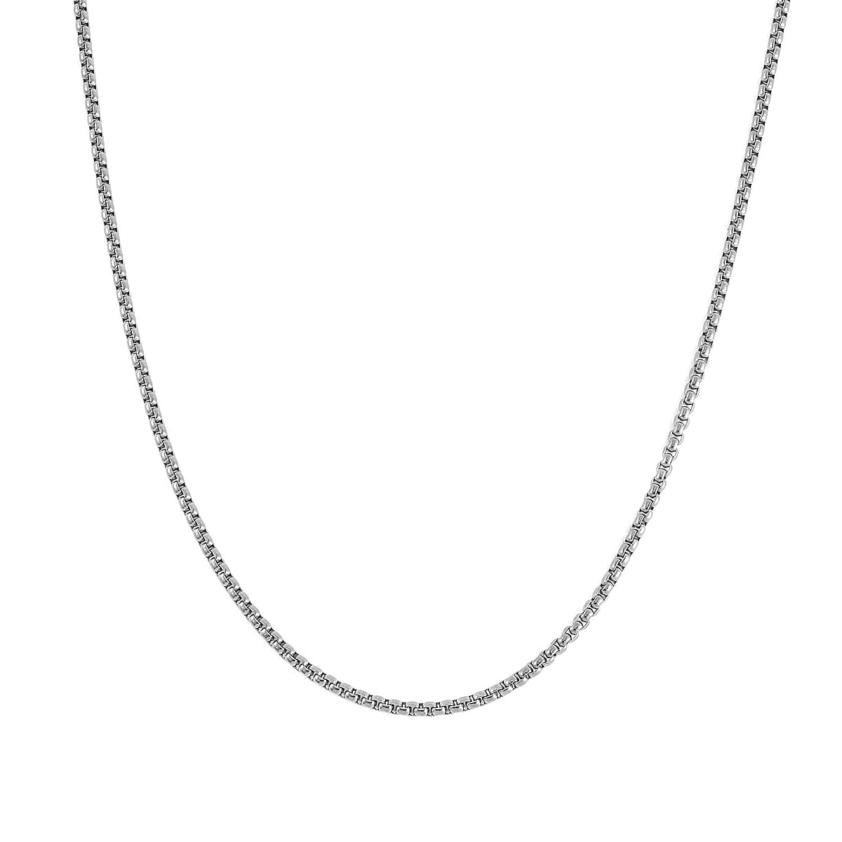 EverTrue Set of 3 Box Chain Link Necklaces 16, 20, 24 Inches in Stainless Steel with 2 In Extender image number 6