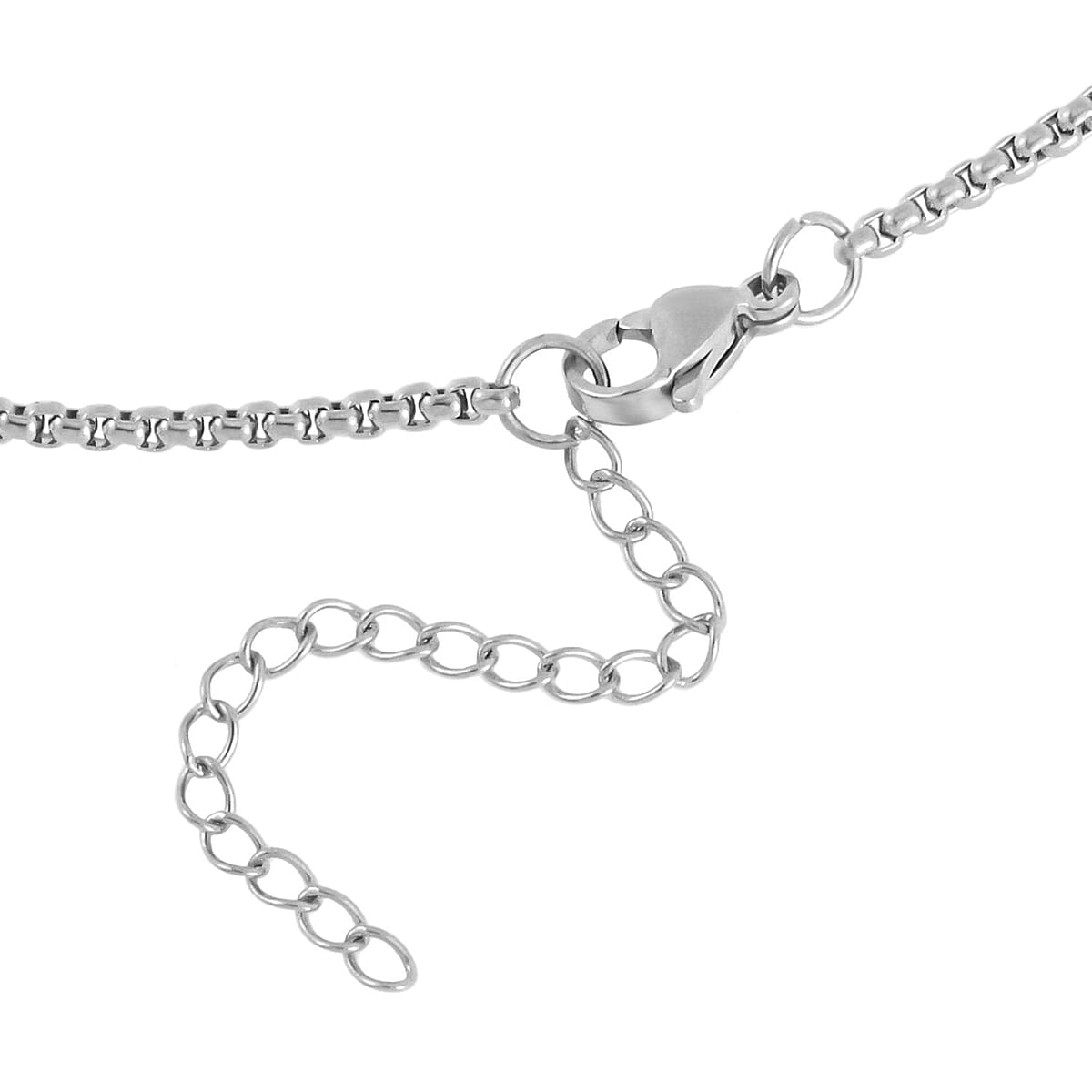 EverTrue Set of 3 Box Chain Link Necklaces 16, 20, 24 Inches in Stainless Steel with 2 In Extender image number 8