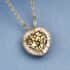Luxoro 14K Yellow Gold AAA Turkizite and G-H I2 Diamond Heart Pendant Necklace 20 Inches 2.15 ctw image number 1