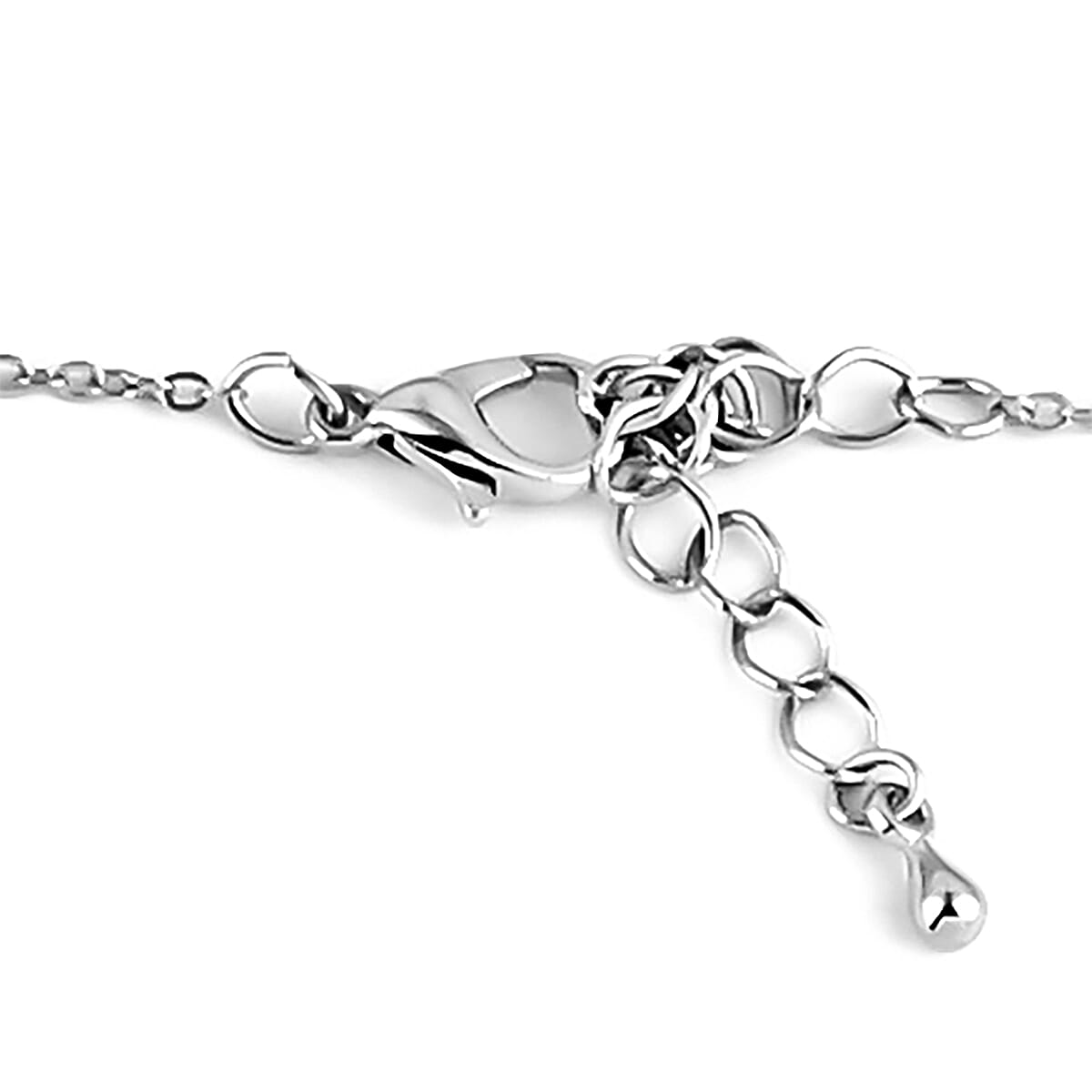 Blush Pink Cameo Necklace 16 Inches and Earrings in Silvertone image number 4