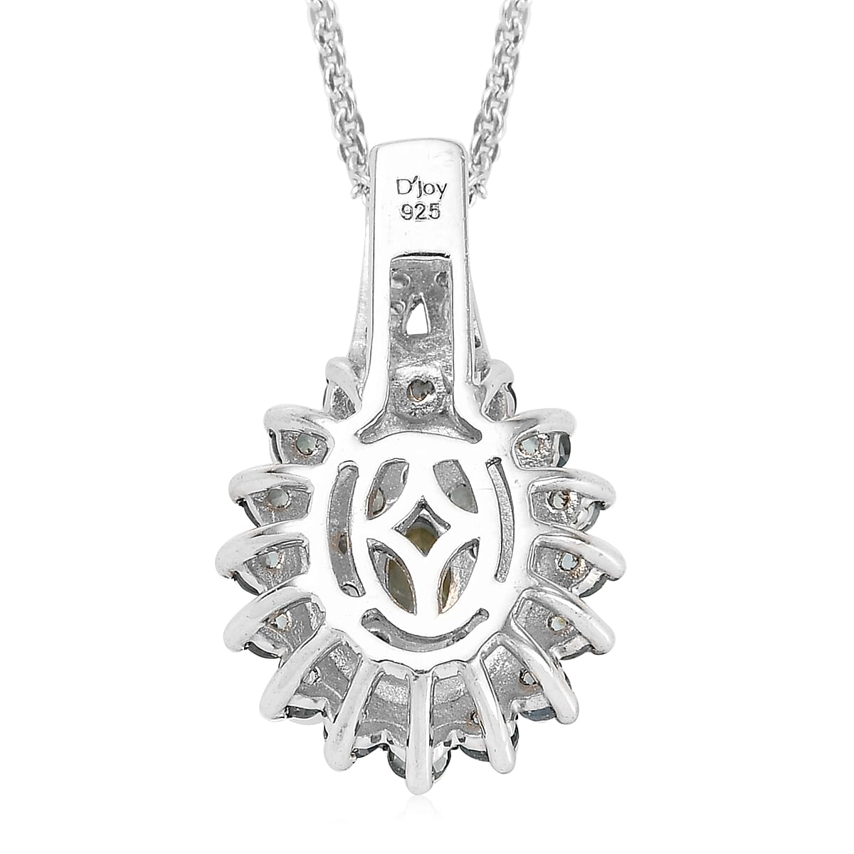 Premium Narsipatnam Alexandrite and Zircon Cocktail Pendant Necklace 20 Inches in Platinum Over Sterling Silver 1.00 ctw