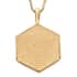 KARIS Initial N Pendant Necklace 20 Inches in 18K YG Plated and ION Plated Yellow Gold Stainless Steel image number 4