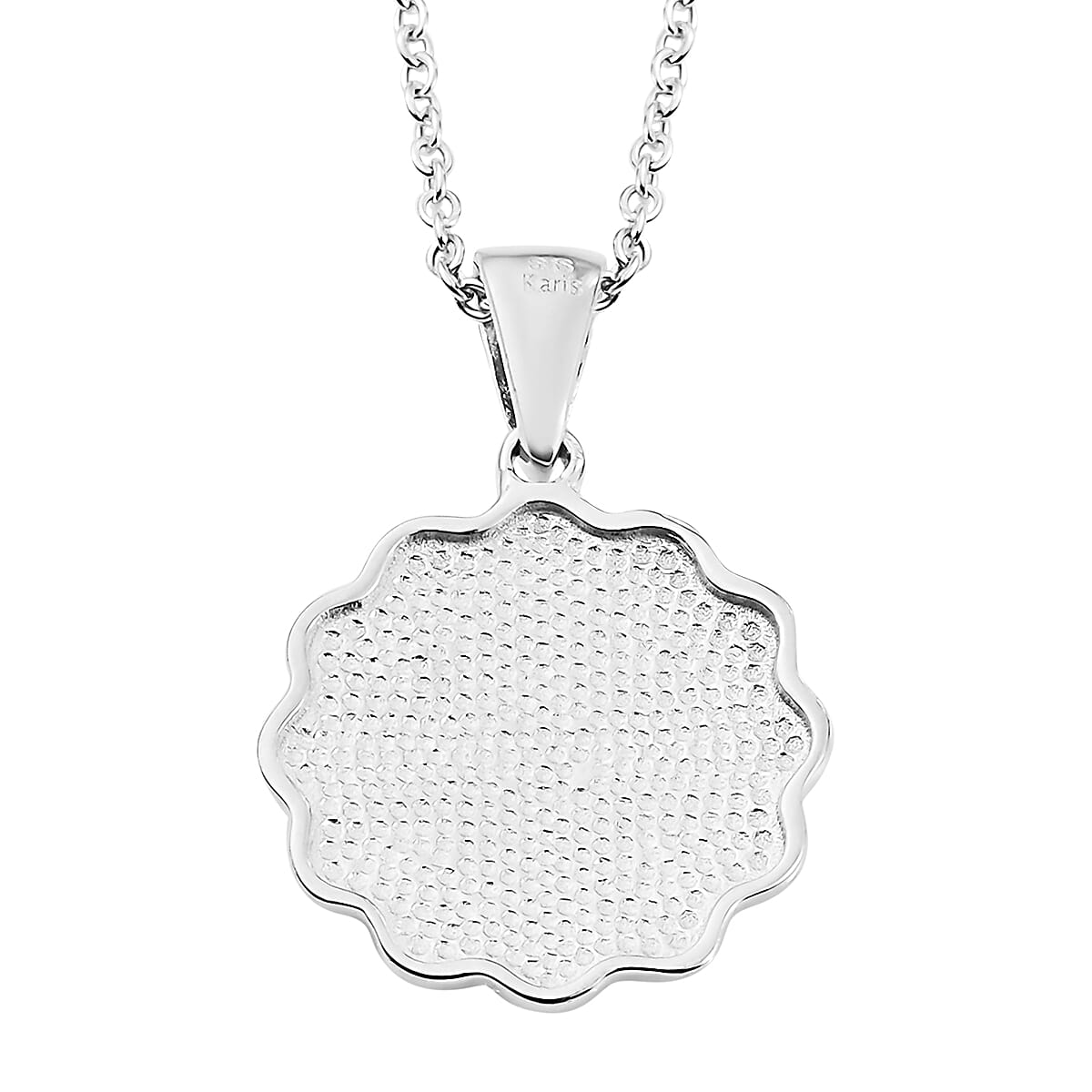 Karis Pisces Zodiac Pendant Necklace 20 Inches in Platinum Bond and Stainless Steel image number 4